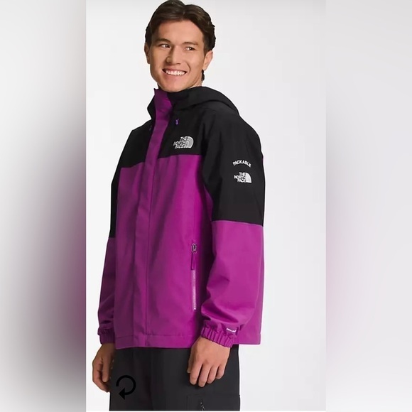 The north face packable jacket stowaway men’s small and medium black and purple - Picture 3 of 11